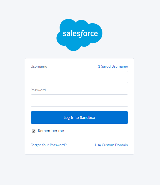 Salesforce Install 04 - Login - Melissa Wiki