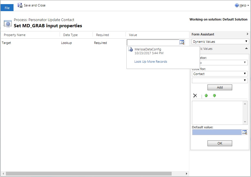 Dynamics Workflow Tutorial 06 - Configuration Entity - Melissa Wiki