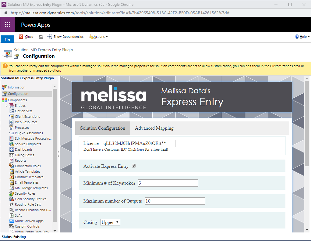 Dynamics ExpressEntry CustomMapping 01 Configuration.png