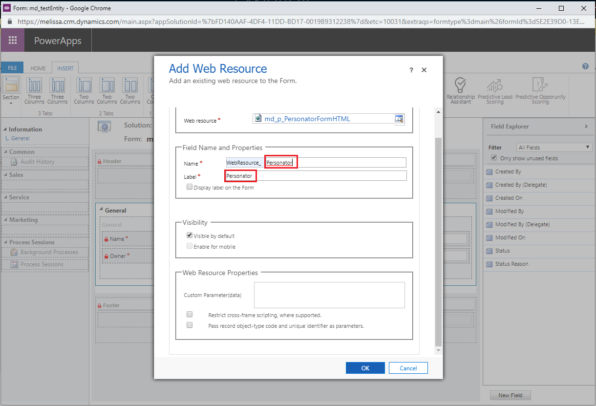 Dynamics Personator CustomMapping 13 NameWebResource.png